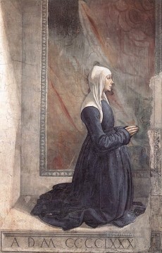 Retrato del donante Nera Corsi Sassetti Florencia renacentista Domenico Ghirlandaio Pinturas al óleo